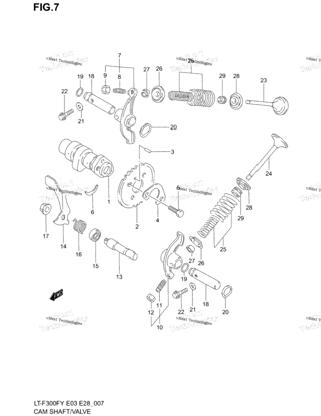 Cam Shaft - Valve