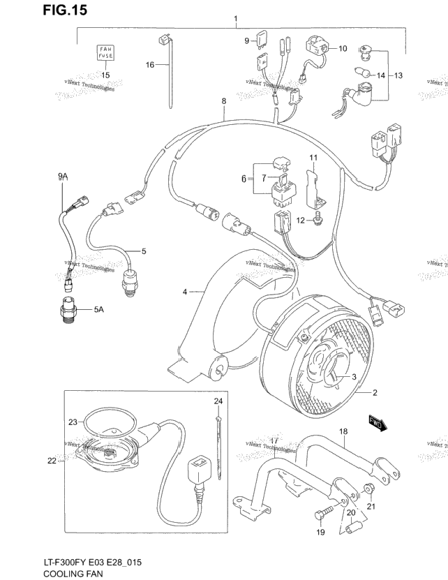 Cooling Fan (Optional:E3,E33)