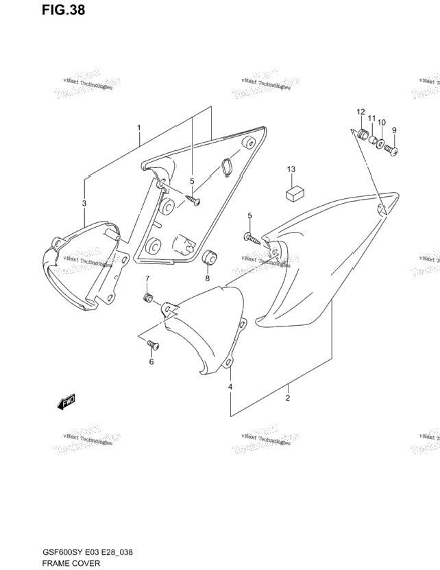 Frame Cover (Model Y/K1)