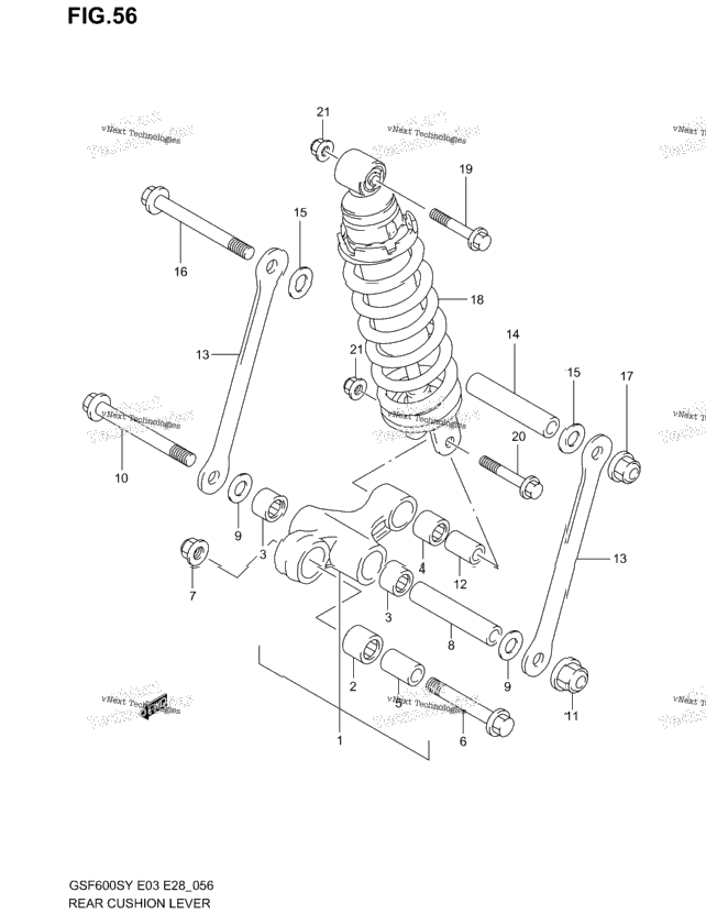 Rear Cushion Lever