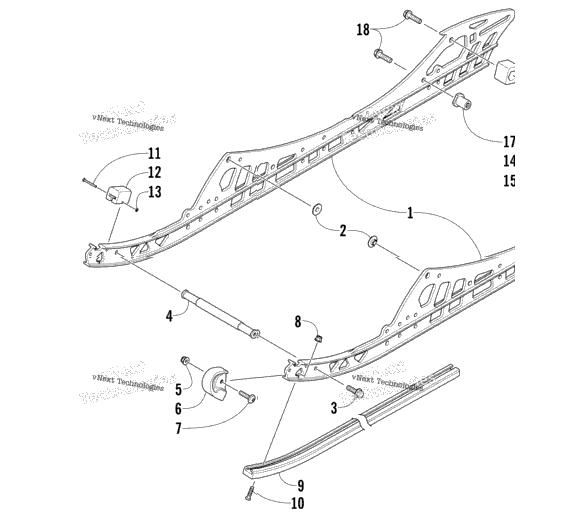 Slide Rail And Track Assembly