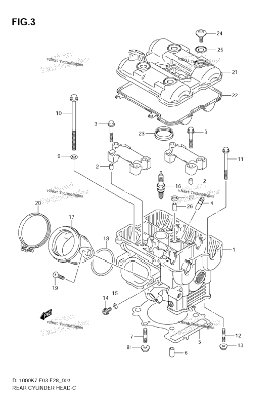 Rear Cylinder Head