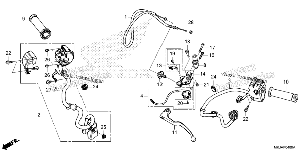 Handle Lever@Switch@Cable