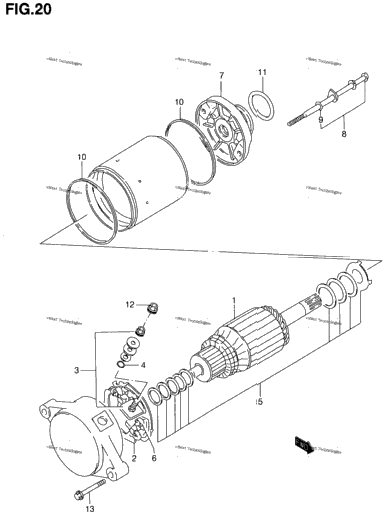 Starting Motor (Model X)