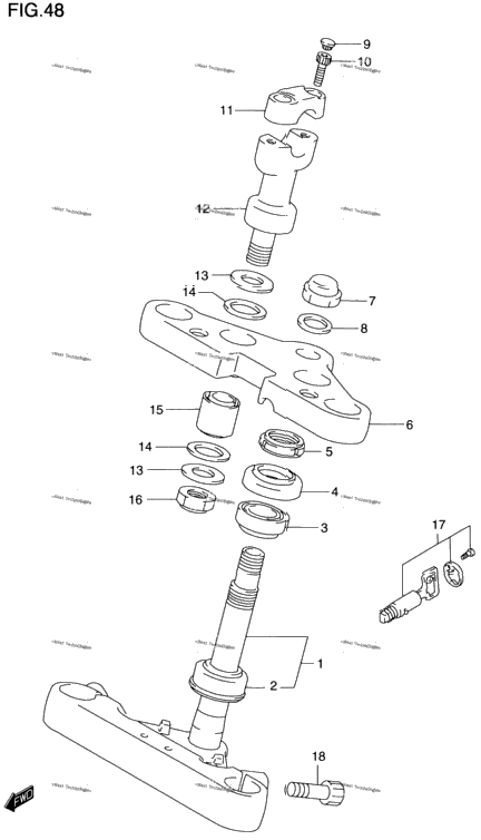 Steering Stem (Model W/X)