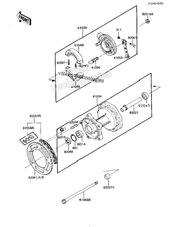 Rear Hub/Brake/Chain