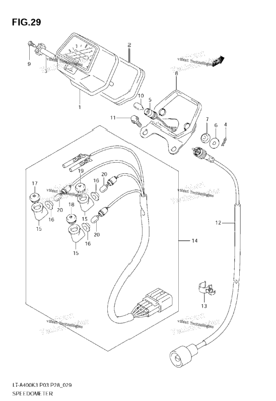 Speedometer (Model K3/K4)