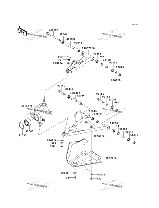 Front Suspension (-Jkavfdb1 6B510240)