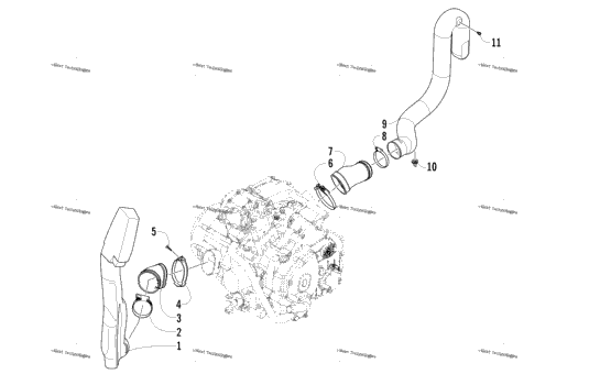 Case/Belt Cooling Assembly
