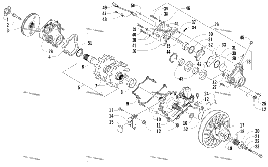 Drive Train Shaft And Brake Assemblies