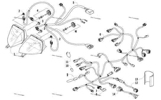 Headlight And Wiring Assemblies