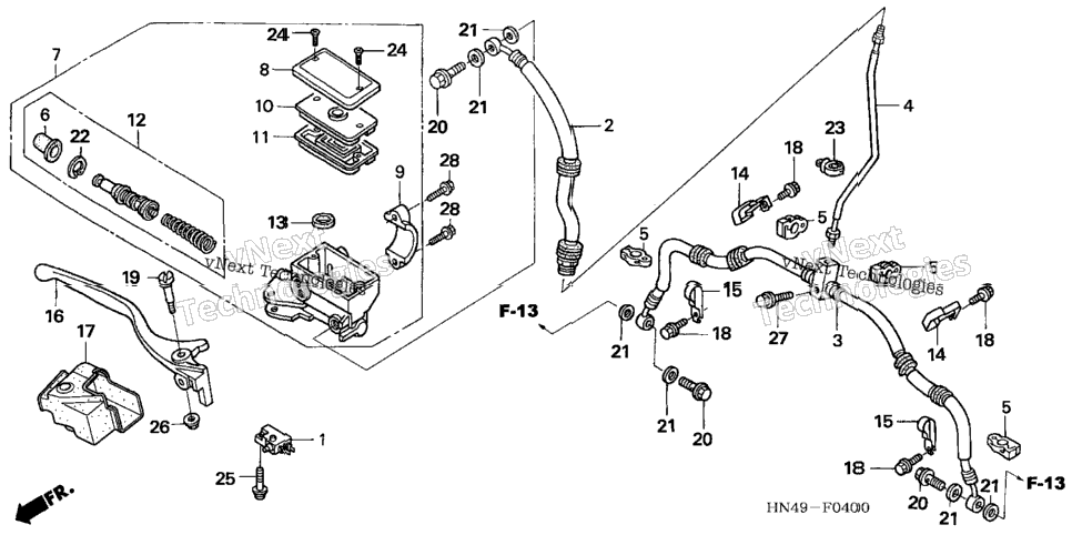 Front Brake Master Cylinder
