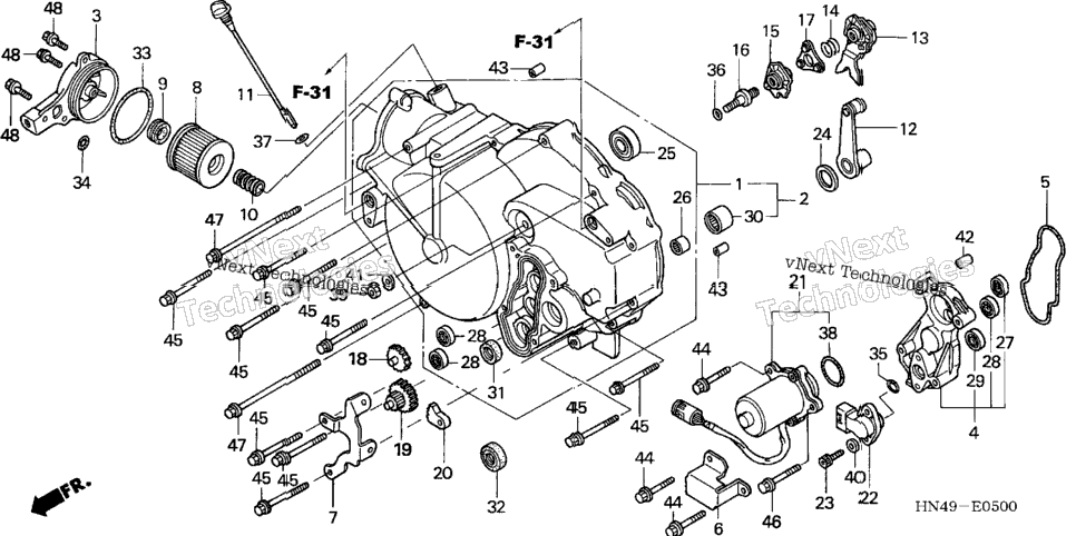Front Crankcase Cover (At)