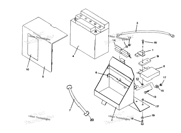 Battery Box Assembly Rxl/Rxl Sks