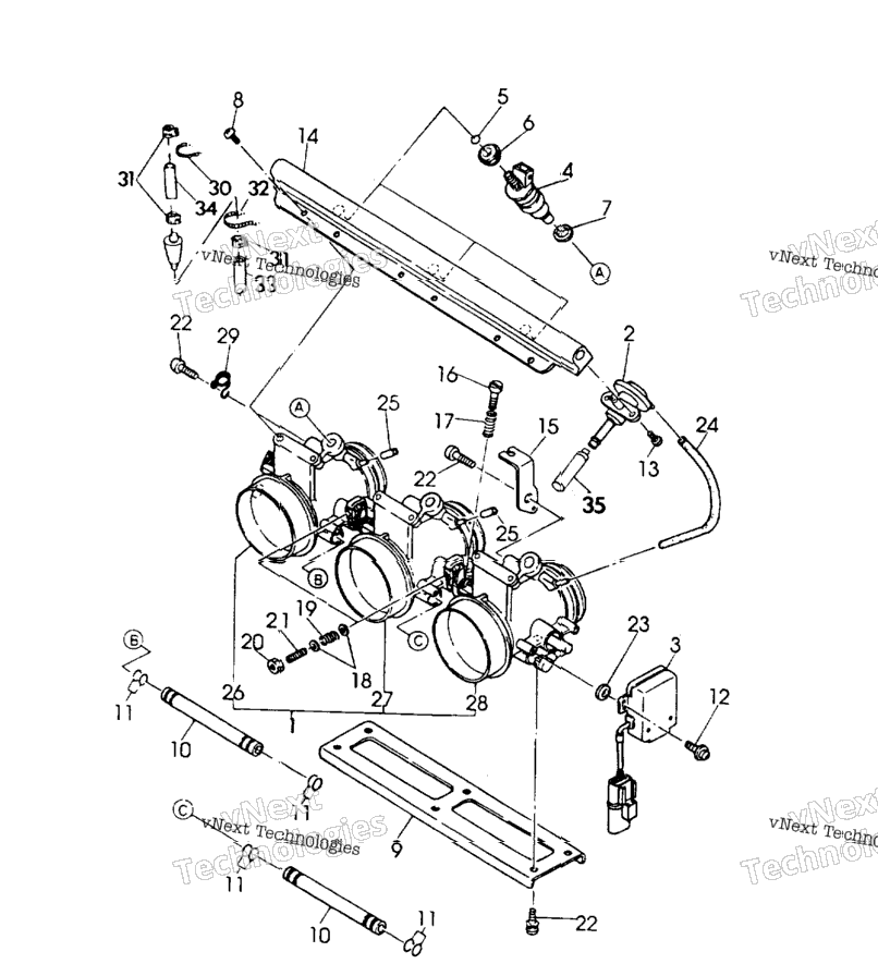 Throttle Body Rxl/Rxl Sks