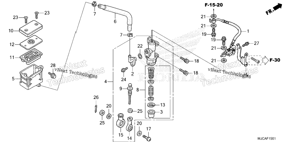 Rear Brake Master Cylinder (2)