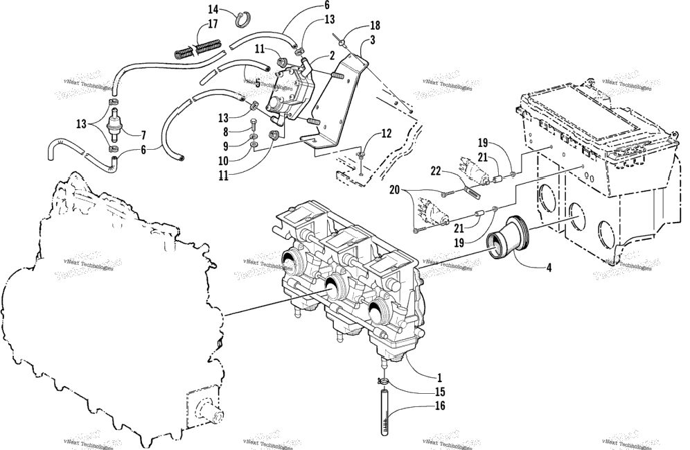 Carburetor And Fuel Pump Assembly