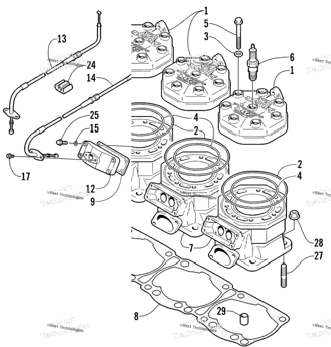 Cylinder And Head Assembly