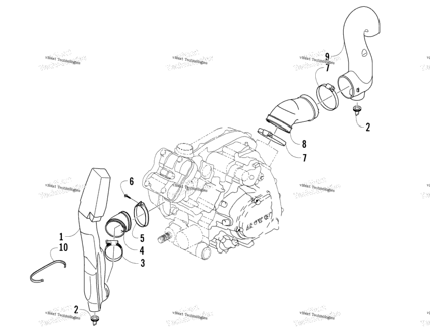 Case/Belt Cooling Assembly