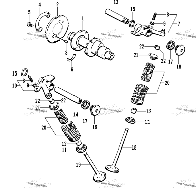 Camshaft/Valve Assembly