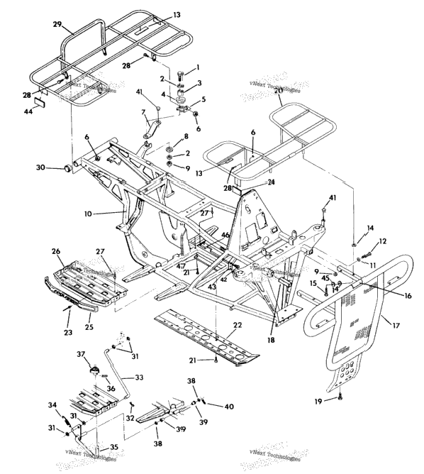 Frame Assembly W/Racks 350 2X4