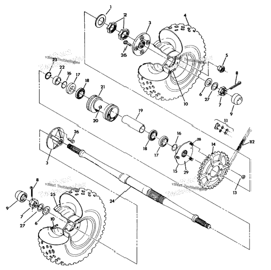 Rear Wheel Drive Assembly 350 2X4