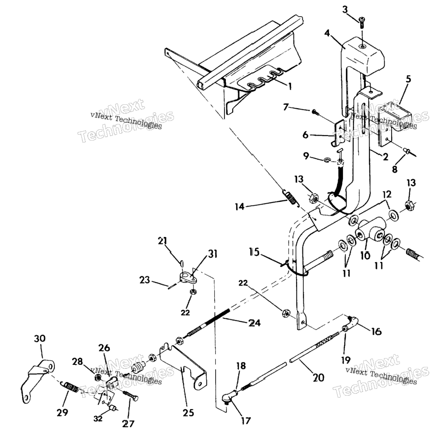 Shift Linkage Assembly 350 2X4