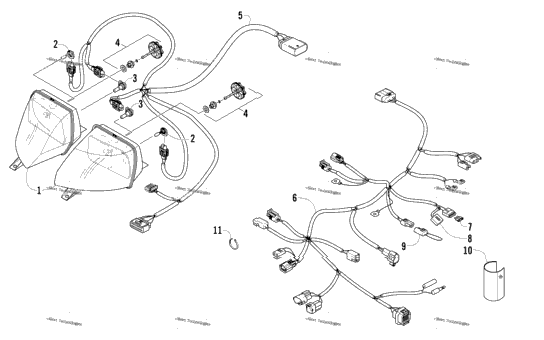 Headlight And Wiring Assemblies