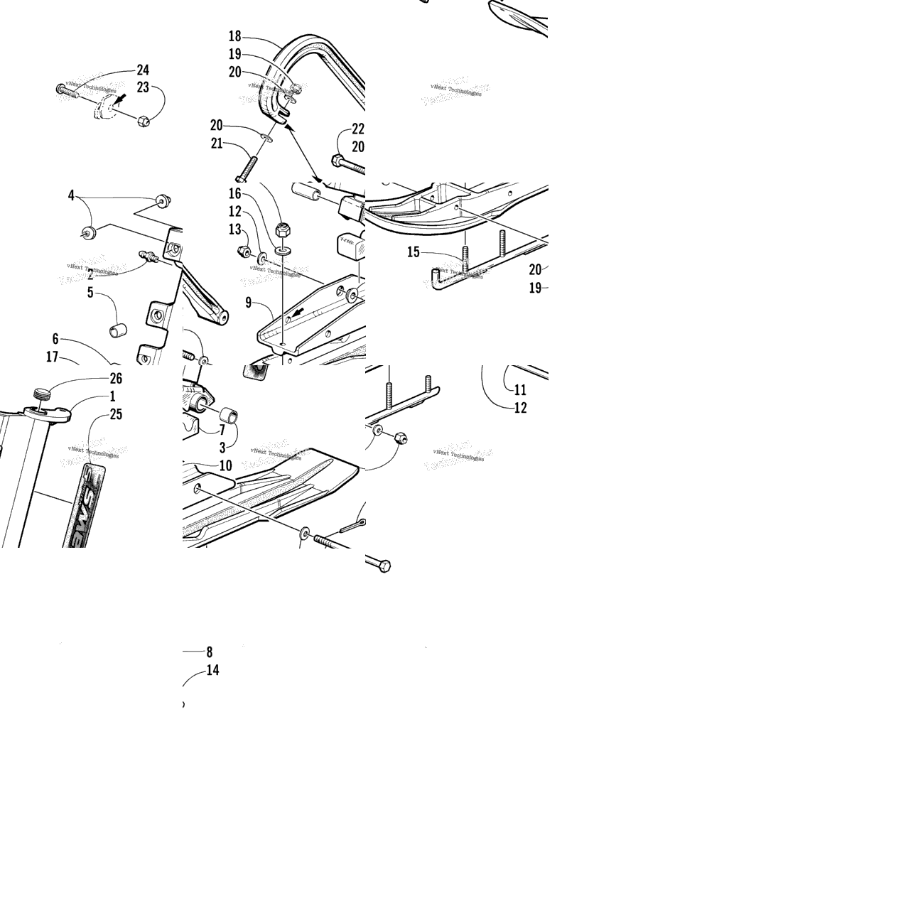 Ski And Spindle Assembly