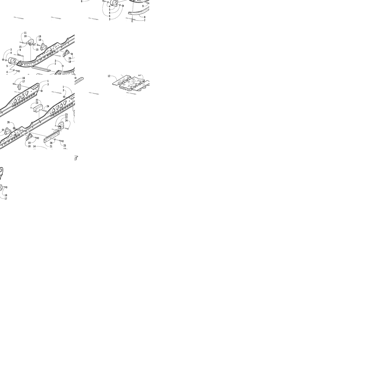Slide Rail And Track Assembly (Le 151/International)