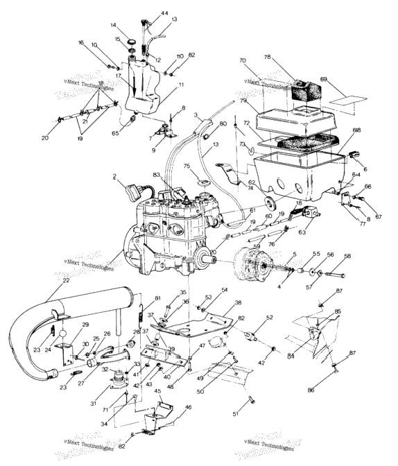Engine Mounting 500 & 500 Classic Updated 10/88