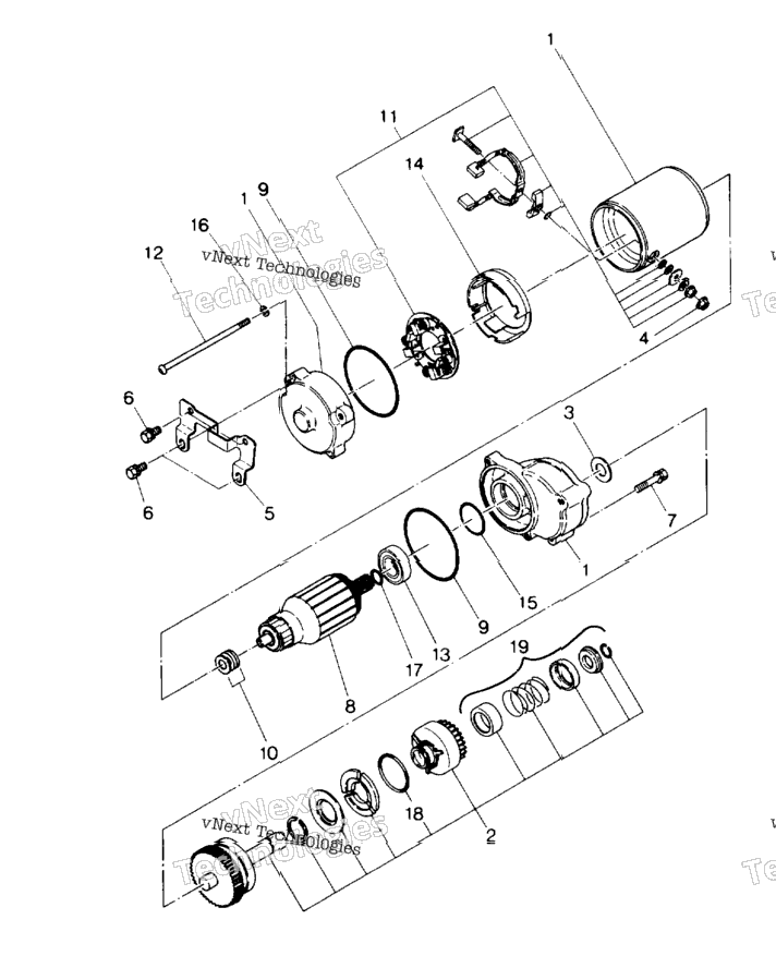 Starting Motor Assembly
