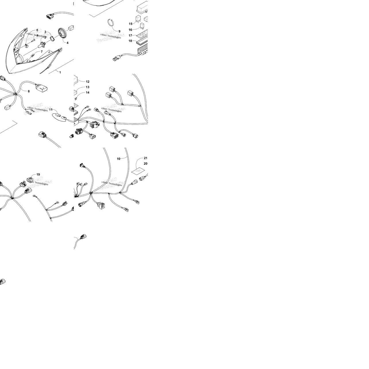 Headlight And Wiring Assemblies