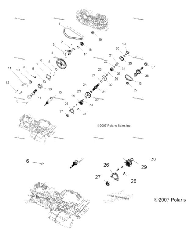 Drive Train, Main Gearcase Internal