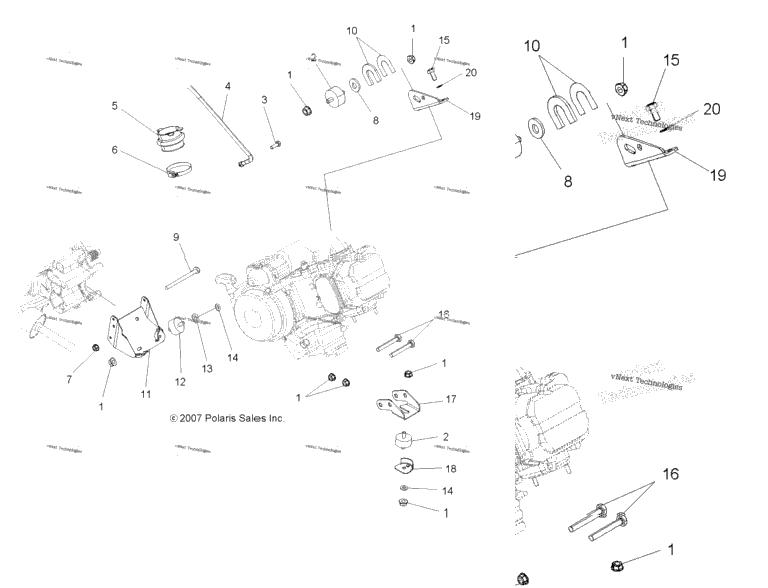Engine, Mounting