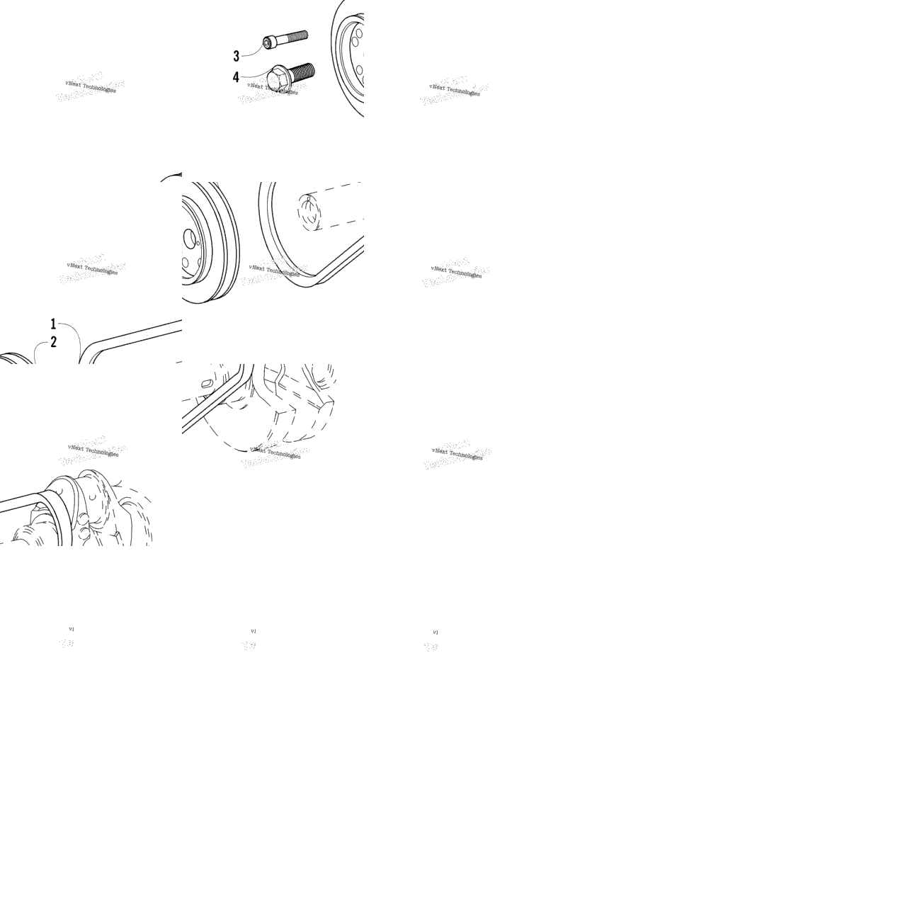 Drive Pulley And Alternator Belt Assembly
