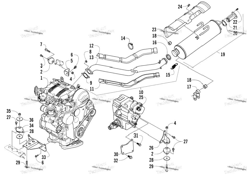 Engine And Exhaust