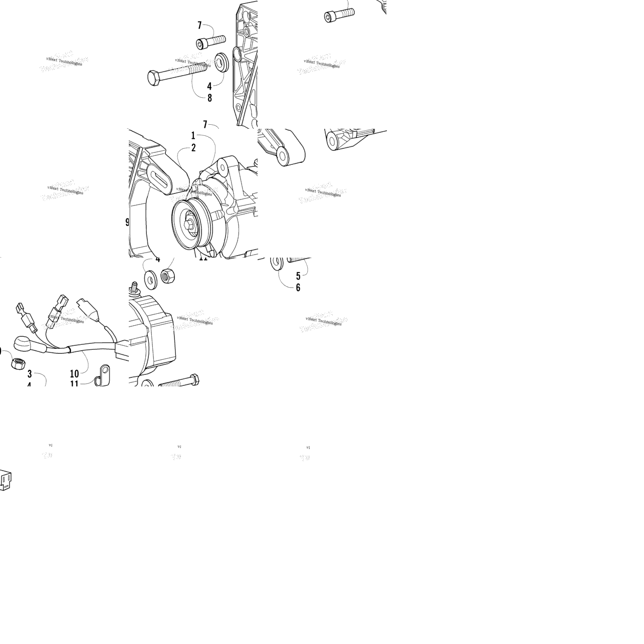 External Alternator Assembly