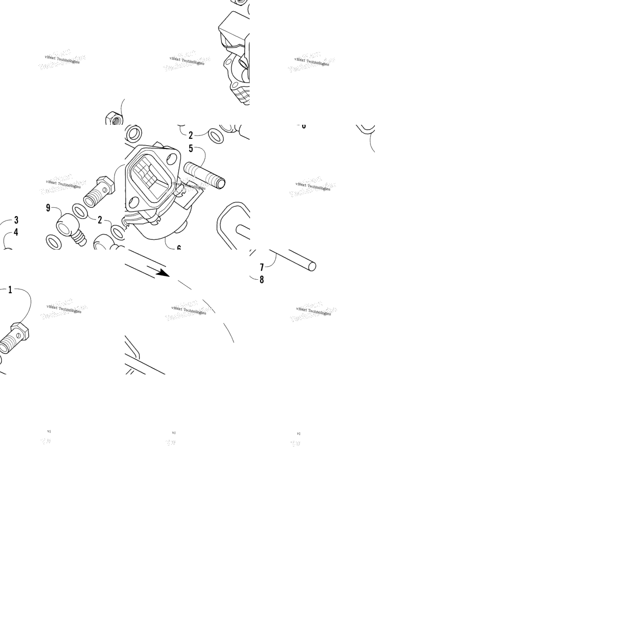 Fuel Feed Pump And Push Rod Assemblies