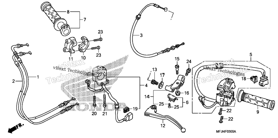 Handle Lever@Switch@Cable