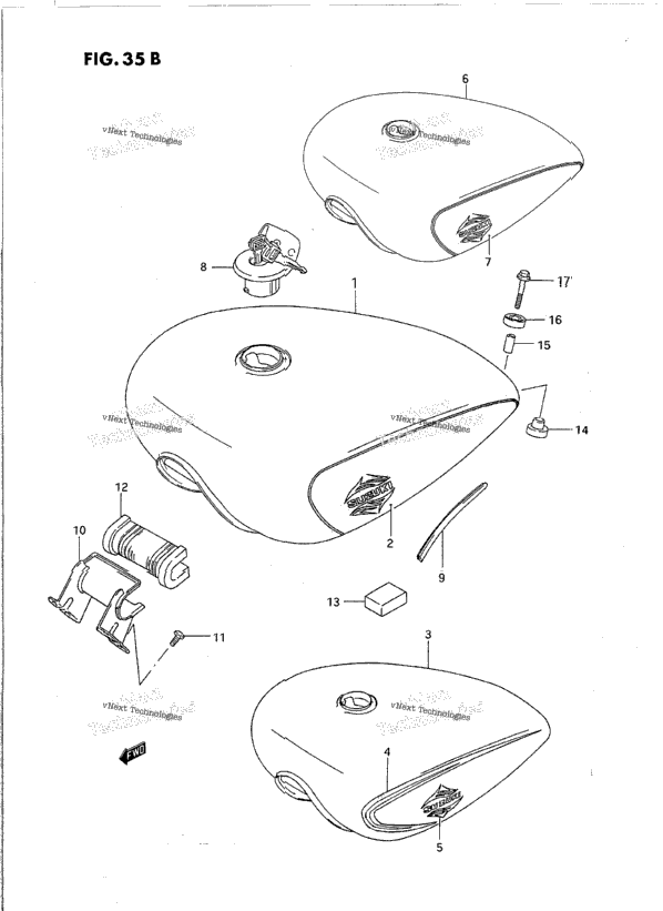 Fuel Tank (Model P/R/S)