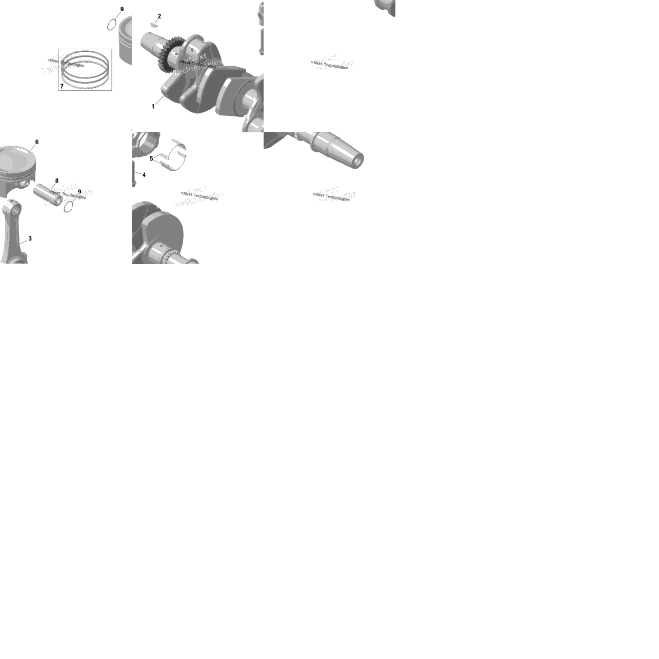 Rotax - Crankshaft And Pistons