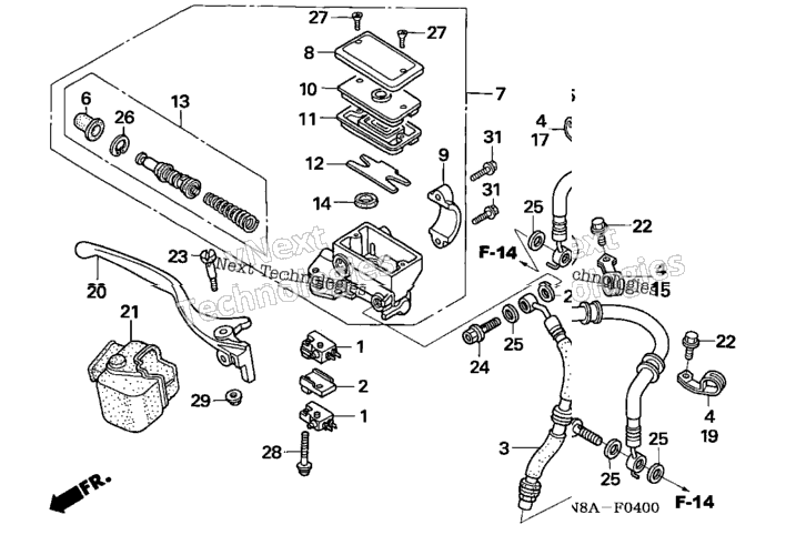 Front Brake Master Cylinder