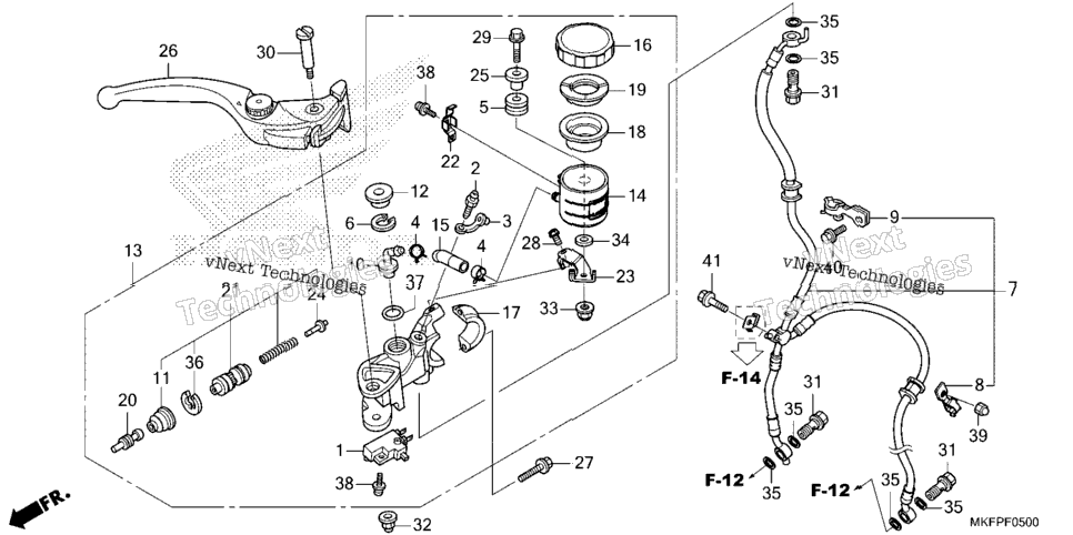 Front Brake Master Cylinder (1)