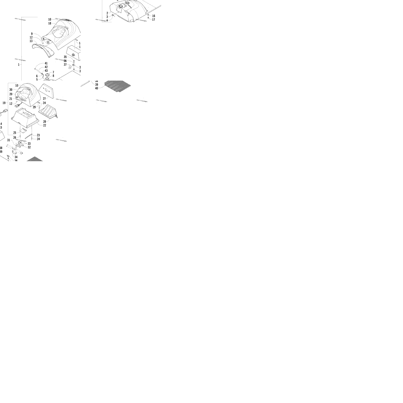 Gas Tank And Seat Assembly