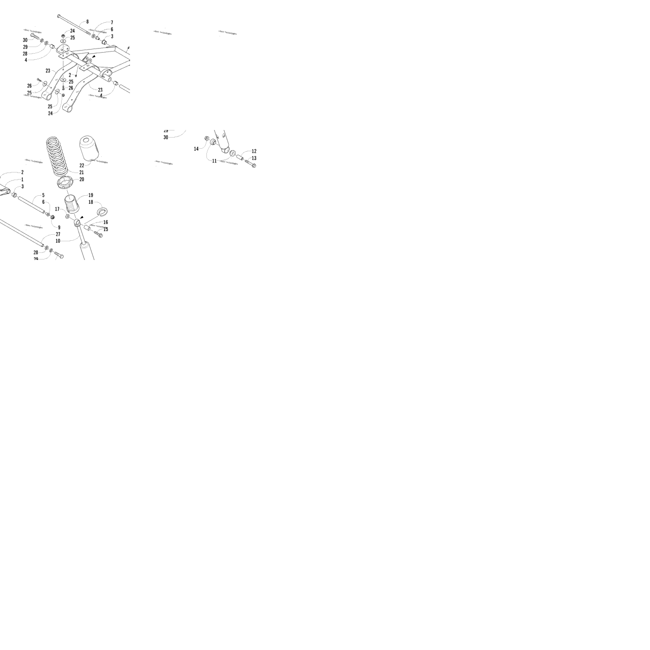 Rear Suspension Front Arm Assembly