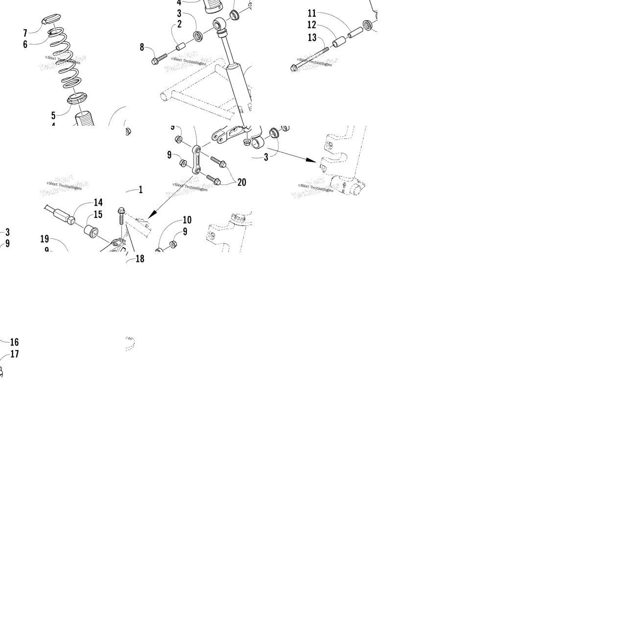 Shock Absorber And Sway Bar Assembly