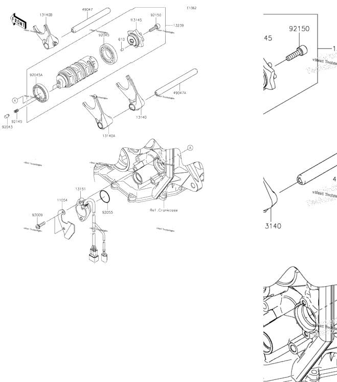 Gear Change Drum/Shift Fork(S)