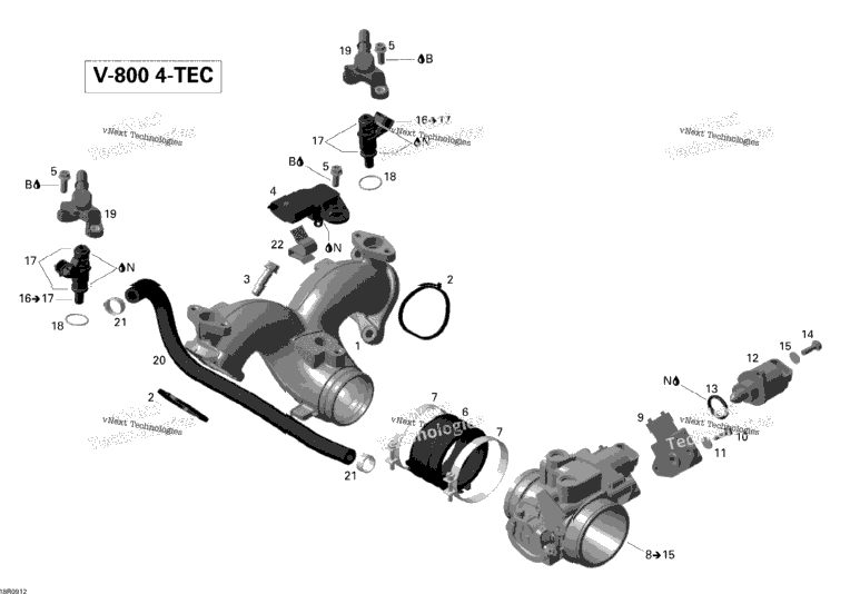 Air Intake Manifold And Throttle Body