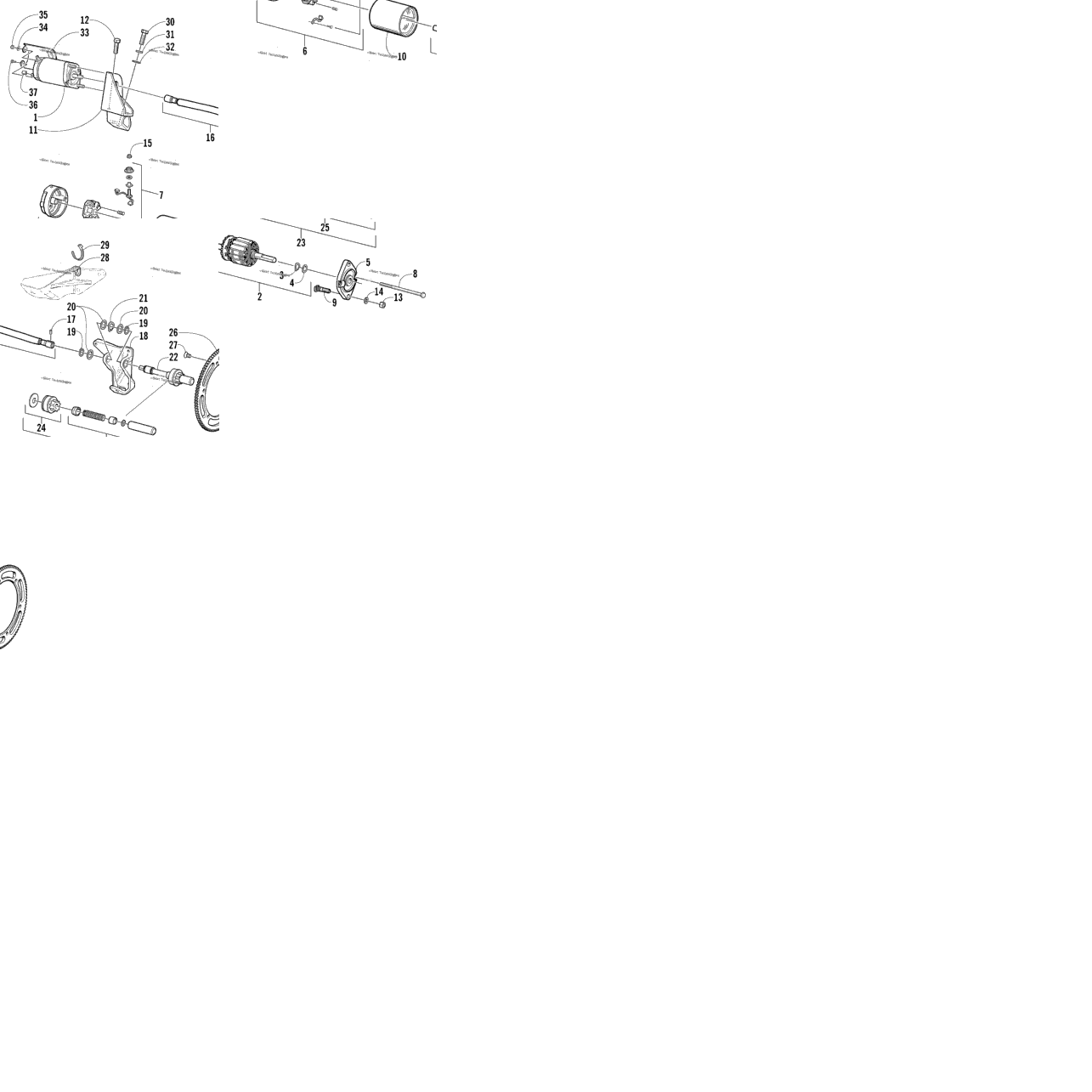 Flex-Drive Starter Motor Assembly (Esr)